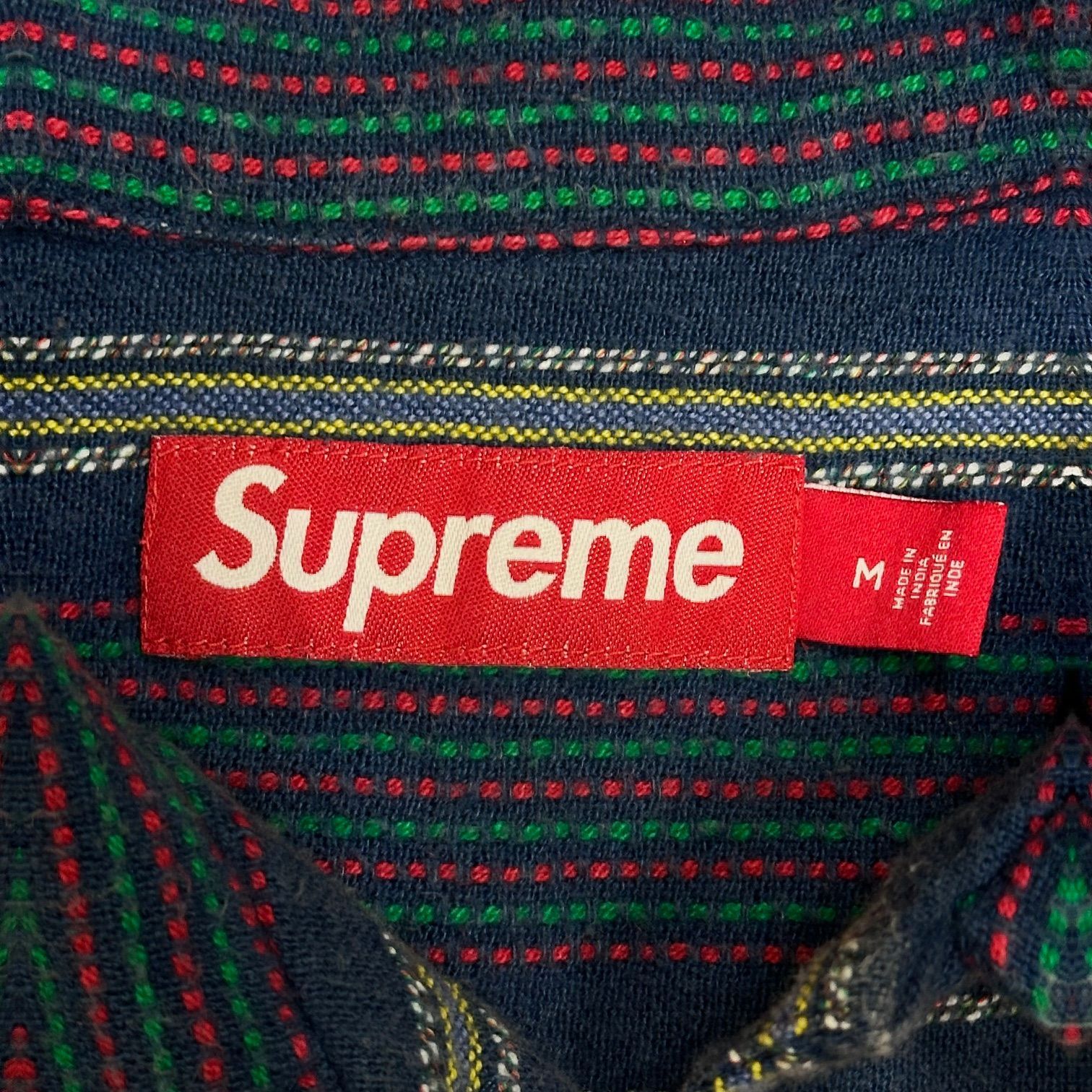 国内正規 Supreme 24AW Woven Stripe Shirt ウーブンストライプシャツ