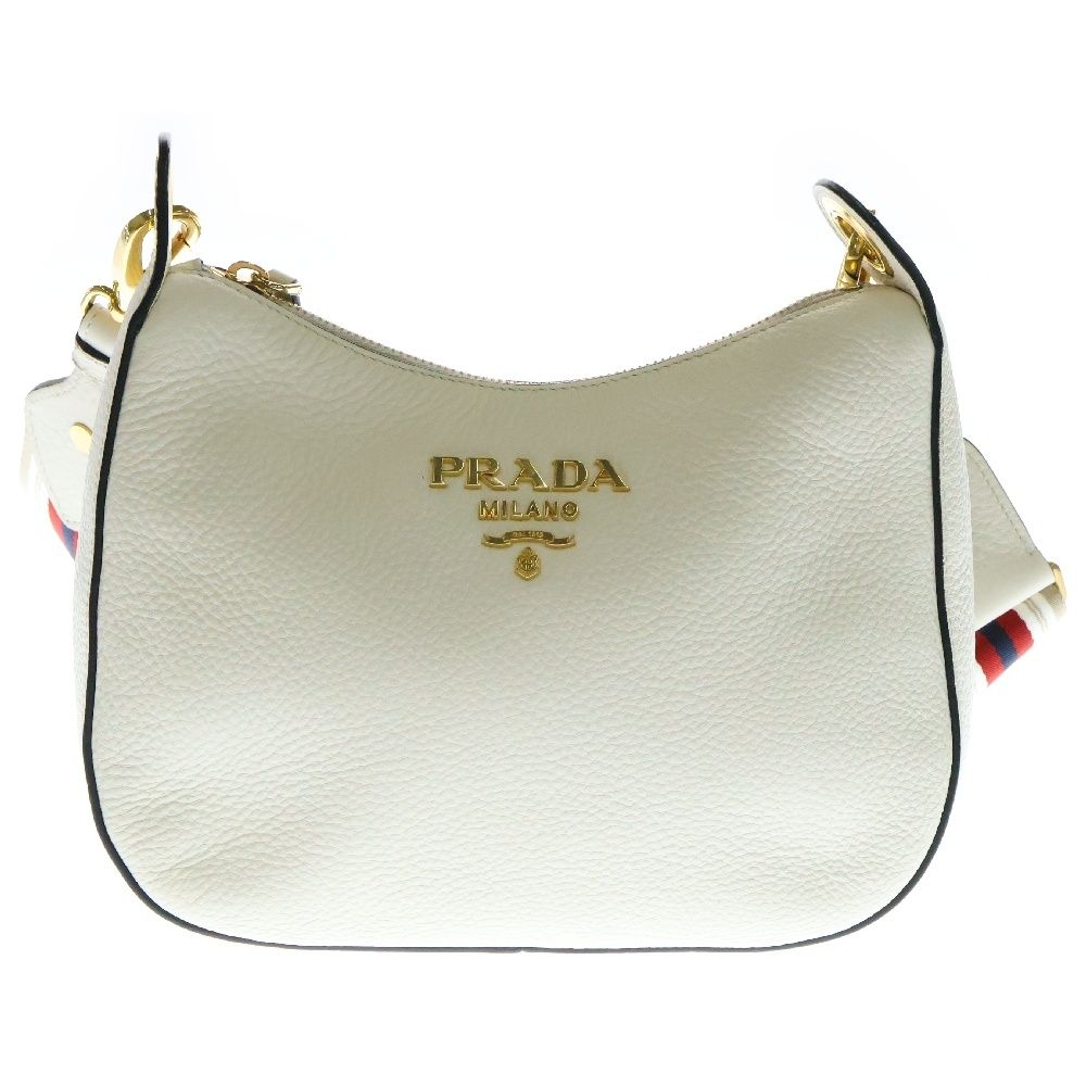 PRADA レザーショルダーバッグ PRADA プラダ バッグ ブラッシュレザー 2TT180 ZO6 メンズ F0002