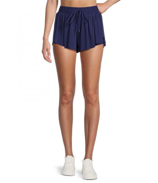 【送料無料】 ジービー レディース ハーフパンツ・ショーツ ボトムス Mid-Rise Flippy Shorts Navy