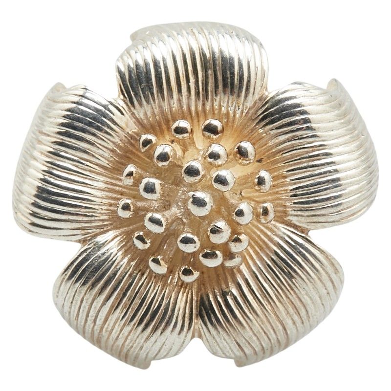 TIFFANY&Co.ティファニー フラワーモチーフ リング 指輪 シルバー