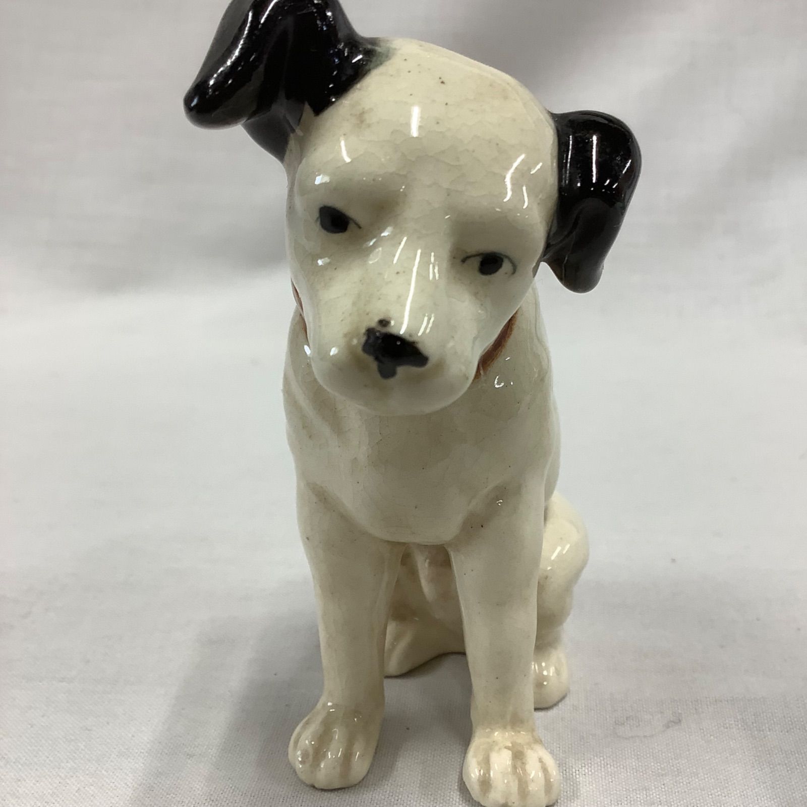 昭和レトロ ビクター犬 ニッパーくん 置物 陶器 C997 - メルカリ