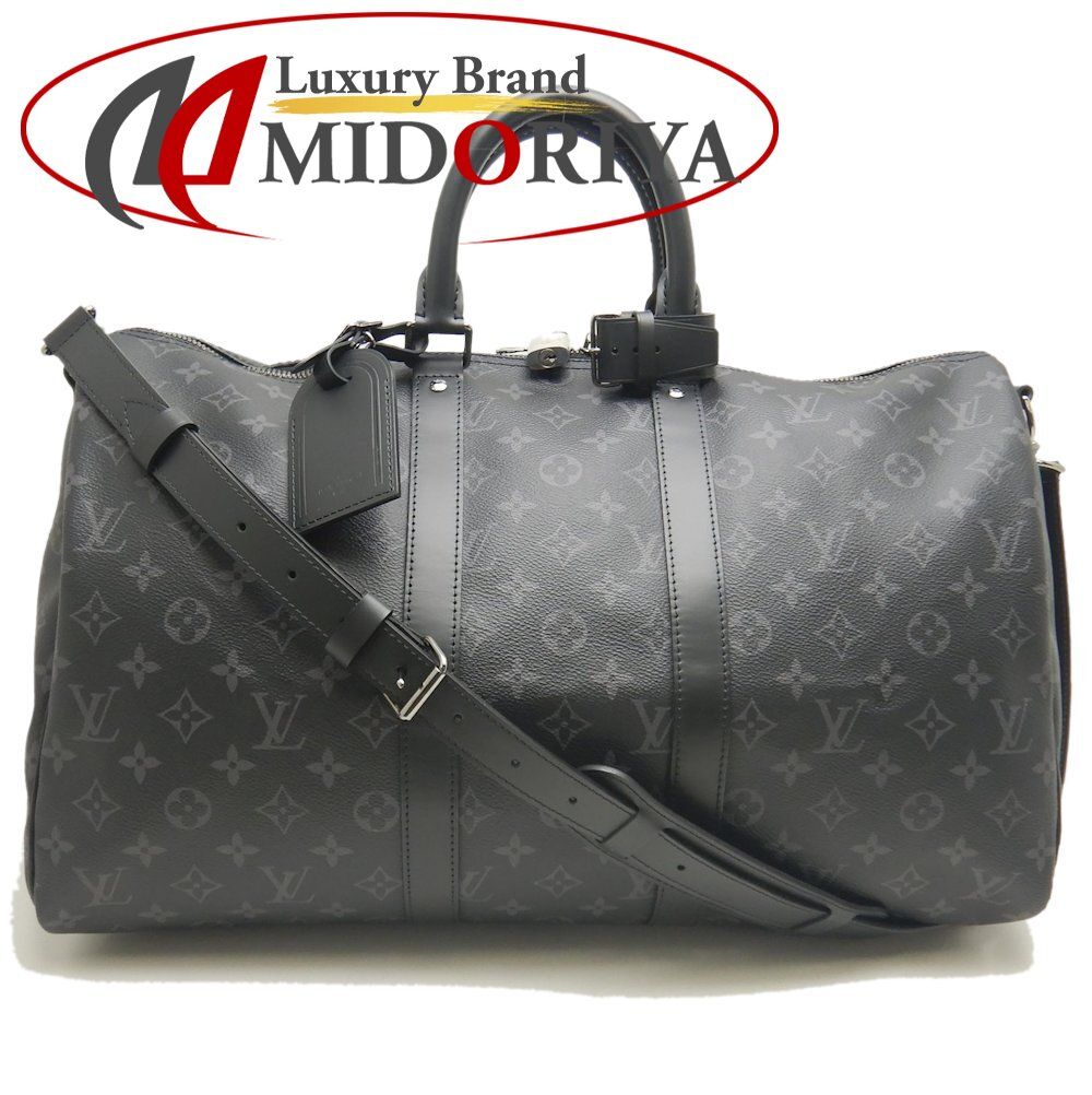 LOUIS VUITTON ルイヴィトン モノグラムエクリプス キーポルバンドリエール45 M40569 ボストンバッグ ノワール|252928