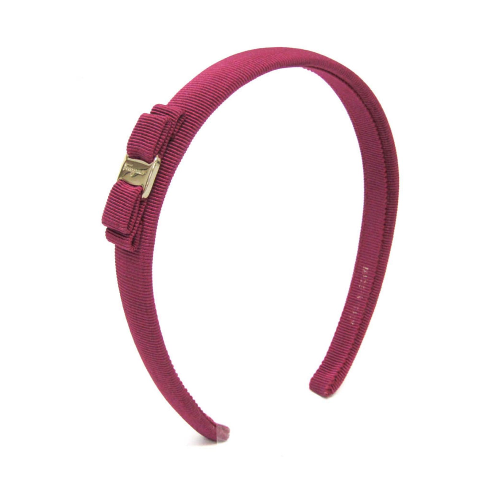 サルヴァトーレ フェラガモ Salvatore Ferragamo ヴァラ コットン メタル レディース カチューシャ パープル