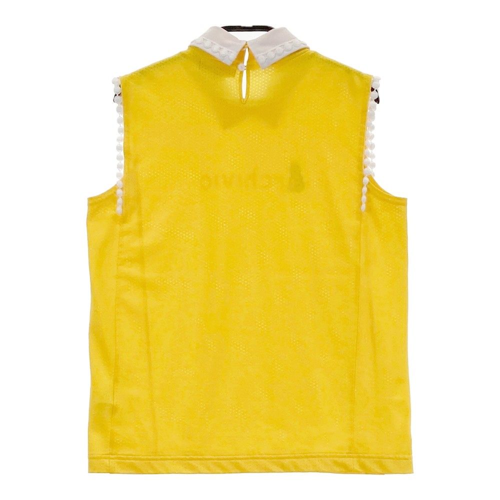 サイズ：38 ARCHIVIO アルチビオ 襟付 ノースリーブ メッシュTシャツ