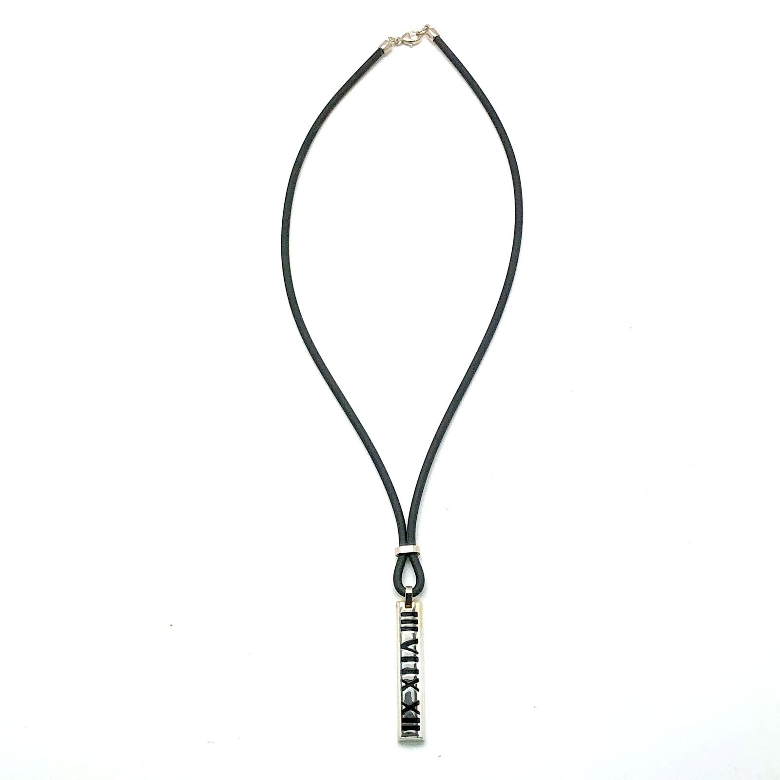 TIFFANY-Co. ティファニー ネックレス ペンダント アトラス 2003 シルバー ブラック 925 レディース