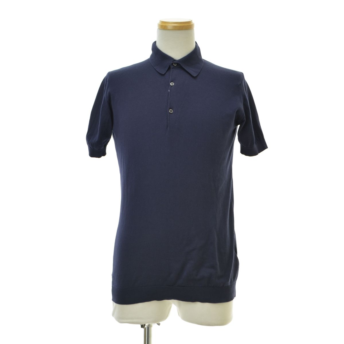 JOHNSMEDLEY】ADRIAN シーアイランドコットン ニット半袖ポロシャツ