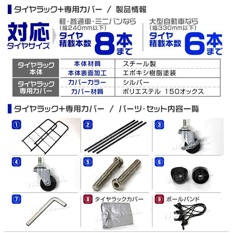 キャスター付き