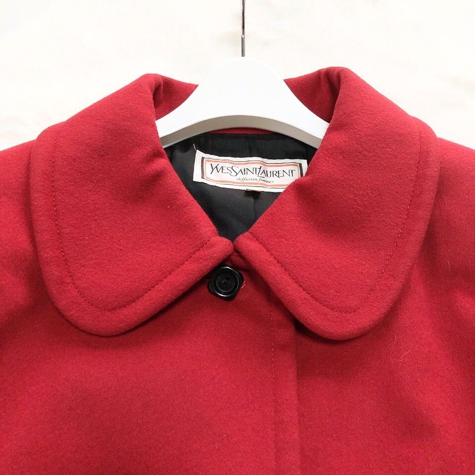 YVES SAINT LAURENT イヴサンローラン ロングコート ヴィンテージ 襟