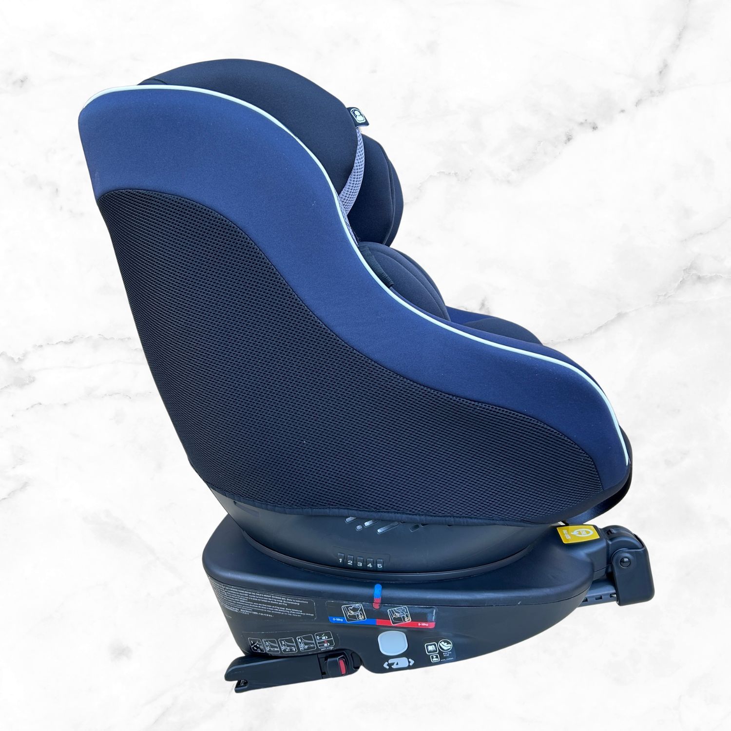 美品】joie ジョイー Arc360° ISOFIX グレー ネイビー ブルー