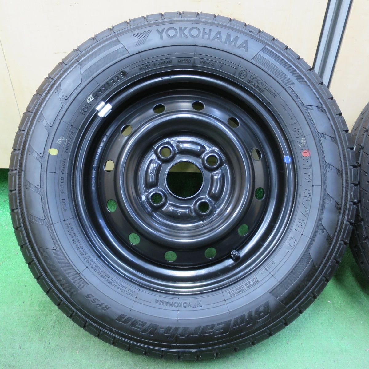 新車外し！25年☆スズキ エブリイ バン 純正 スチール 145/80R12