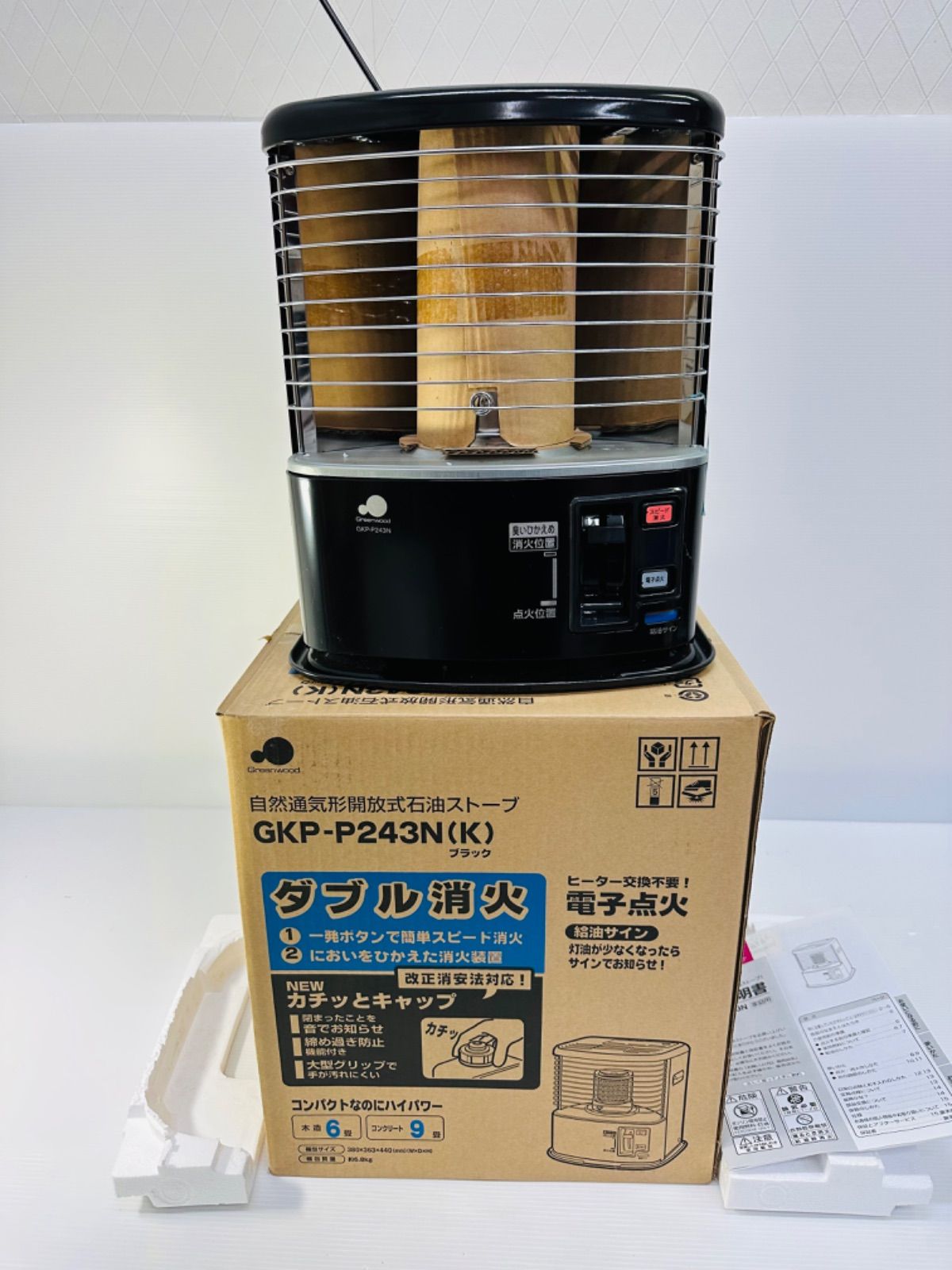 グリーンウッド GKP-P243N(K) （反射式ストーブ グリーンウッド