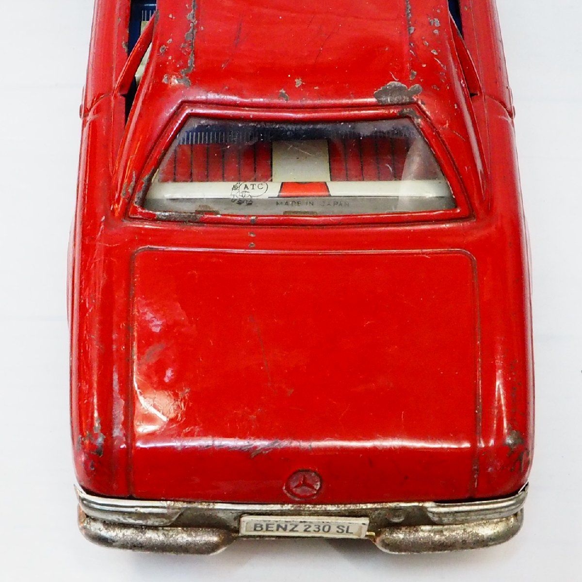 Asahi【Mercedes Benz 230SL メルセデス ベンツ 赤レッド ホイルキャップ欠】ブリキtin toy car自動車ミニカーATC旭 玩具アサヒ【箱無】0323 - メルカリ