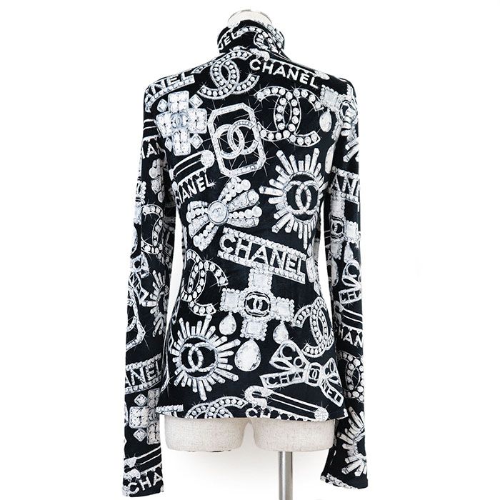 極美品】CHANEL シャネル トップス ハイネック P74548 23SS ココ