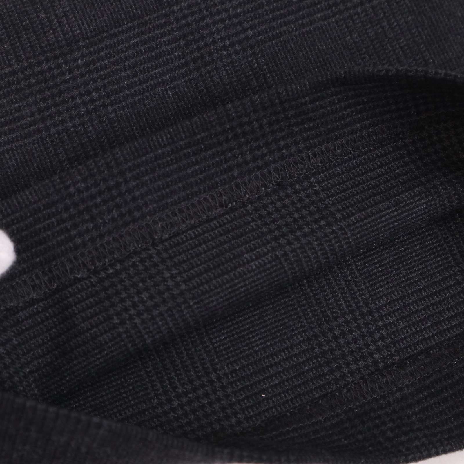 BEARDSLEY ビアズリー 秋冬 ストレッチ グレンチェック ワイド イージー パンツ Sz.F レディース 灰 グレー DECORATOM_COM_BR