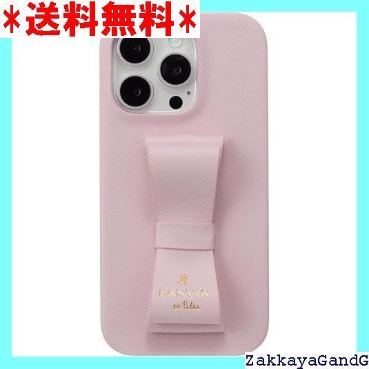 LANVIN en Bleu iPhone 16 Pro スリムラップケース Slim Wrap Case Stand - Ring Ribbon ランバンオンブルー Sakura Pink 193