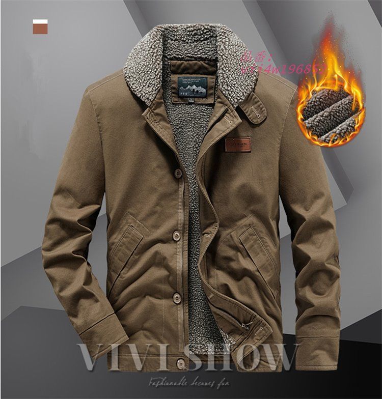 レザー襟 カシミヤ混 ステンカラーコート 茶色 牛革 カバーオール