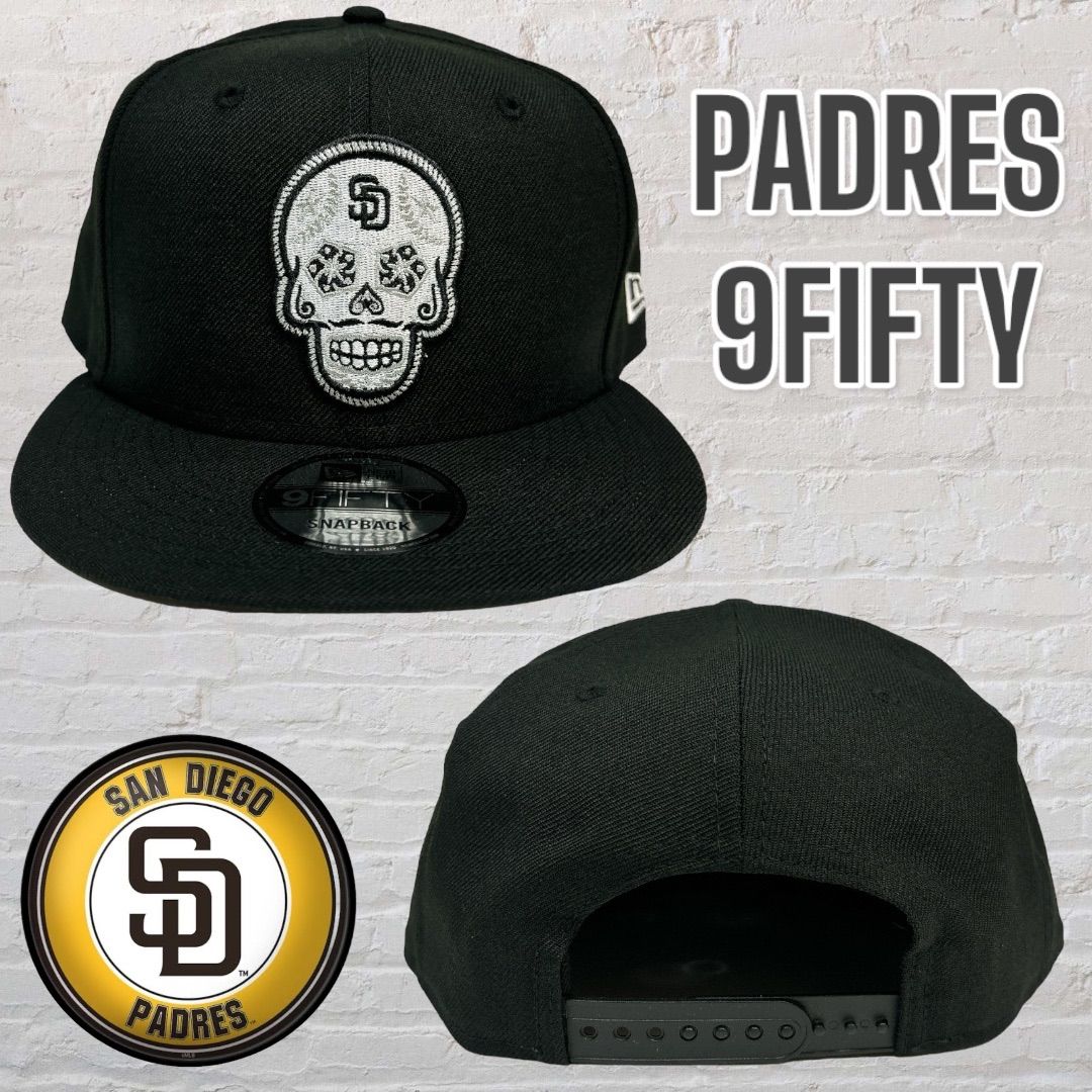 新品日本未発売サンディエゴ・パドレスニューエラ9FIFTY SNAPBACK PADRES NEW  ERA スナップバックシュガースカルSKULL