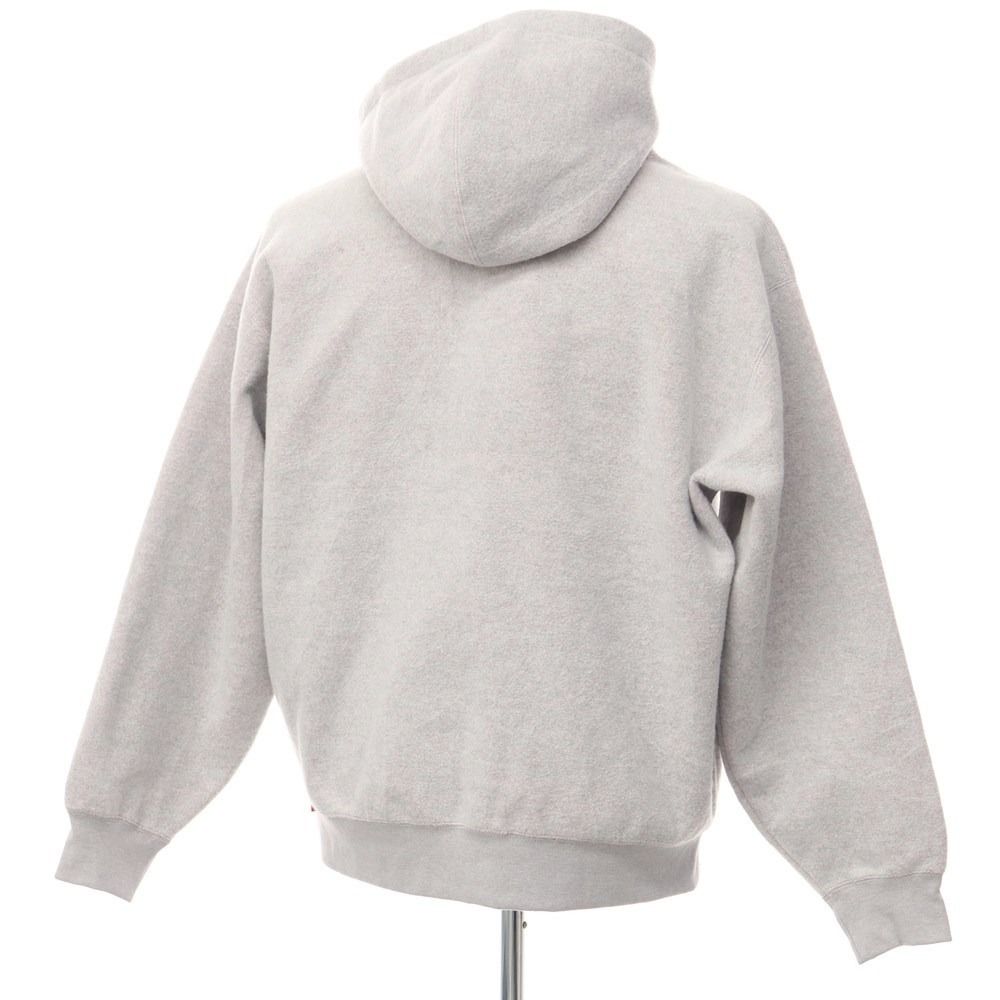 【中古】シュプリーム Supreme 2023年春夏 Inside Out Box Logo Hooded Sweatshirt プルオーバー パーカー グレーxレッド【サイズL】【メンズ】-1