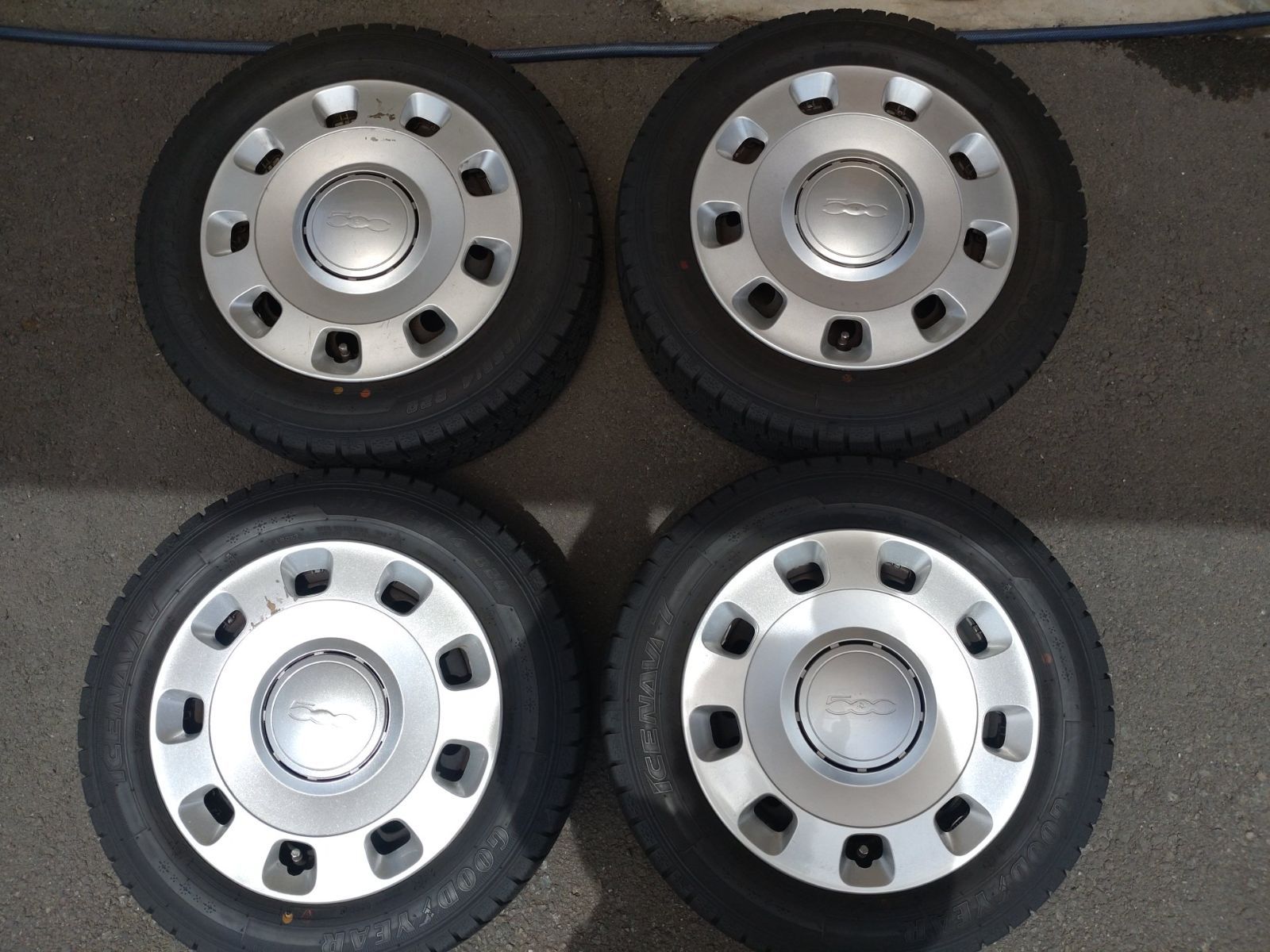 FIAT フィアット 500 純正 スチールホイール 14x5.5J+35 98-4H