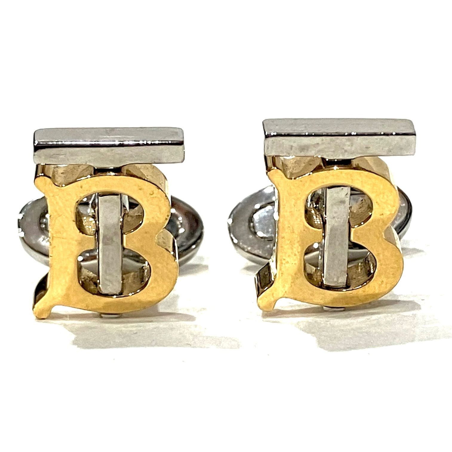 【美品】Burberry モノグラム　カフスボタン BURBERRY バーバリー カフス カフリンクス カフスボタン TB
