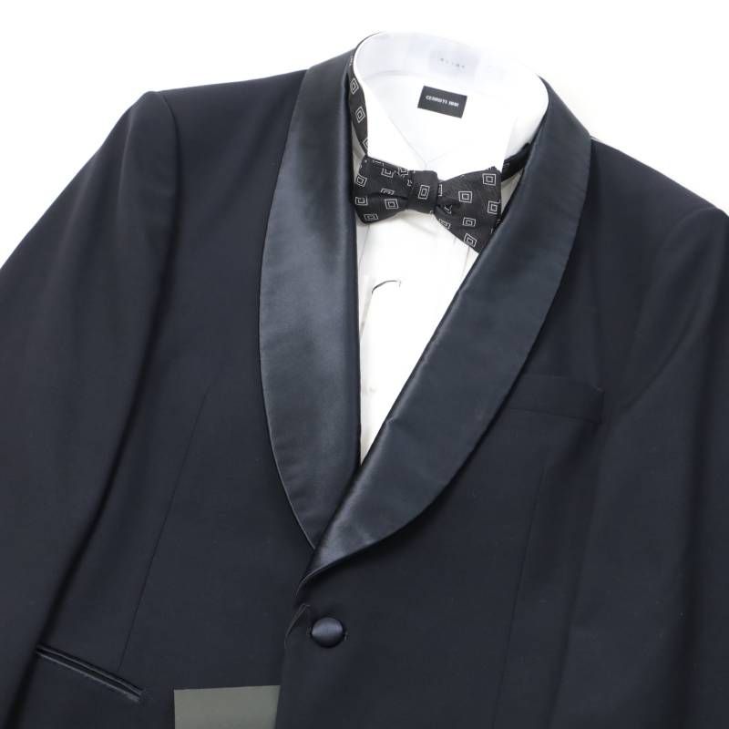 14万 五大陸 正礼装 タキシード スーツ 礼服 フォーマル WEAR BLACK メンズ オンワード 総裏 紺 A6 176