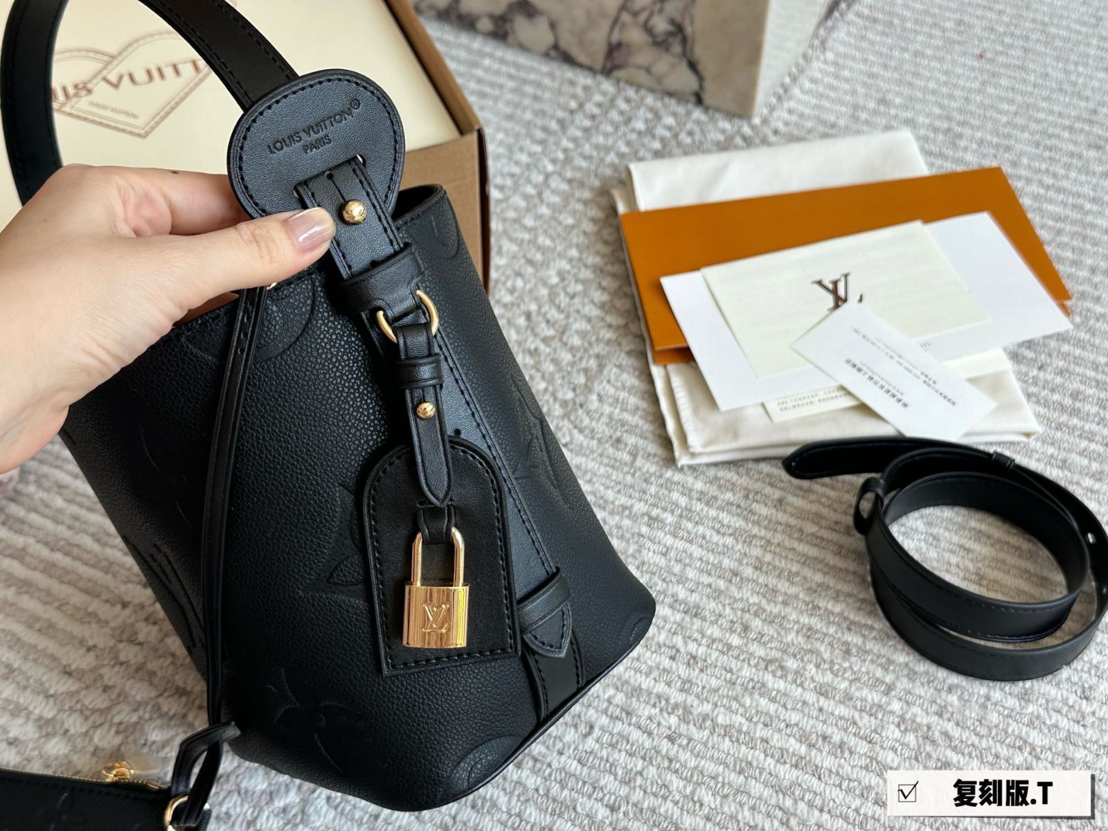 【優美バイカラー♪】LV ★ オール イン BB バケットバッグ 優美バイカラー♪】LV ☆ オール イン BB バケットバッグ
