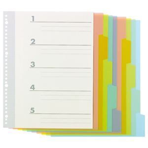 まとめ TANOSEE インデックス PP A4タテ 4 30穴 5山2組 1パック ×20セット