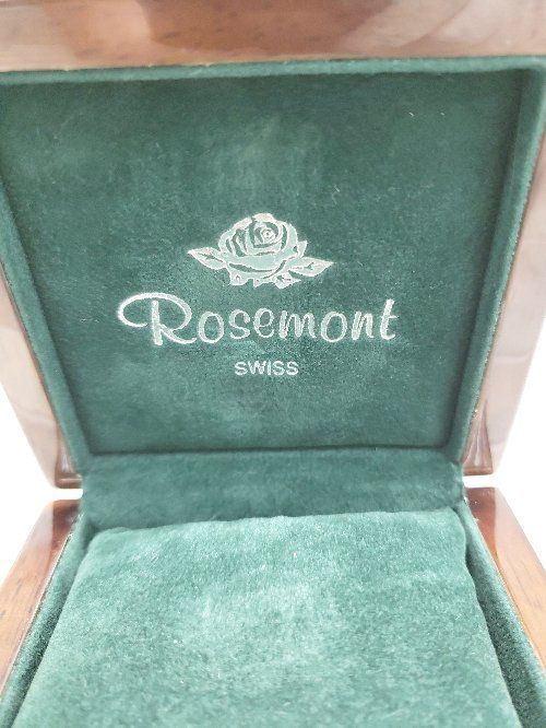 ◇ ◎ Rosemont ロゼモン RS-008 スイス製 ラインストーン 3針 クオーツ 腕時計 ウォッチ ゴールド サイズ レディース P
