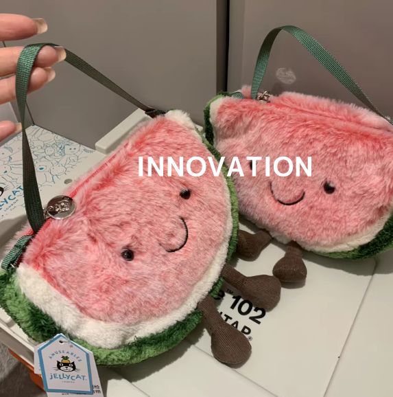 新品ジェリーキャット スイカ バッグ　ショルダーバッグ ぬいぐるみ 楽天市場】jellycat ジェリーキャット amuseable bags すいか