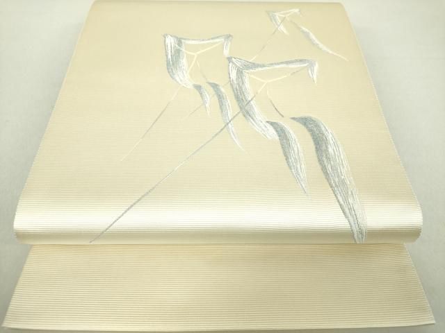 平和屋着物●西陣　廣部商事謹製　太鼓柄袋帯　風雪　凧揚げ　金糸　証紙付き　正絹　逸品　未使用　DAAV6235ps 平和屋着物○西陣 廣部商事謹製 太鼓柄袋帯 風雪 凧揚げ 金糸 証紙付き