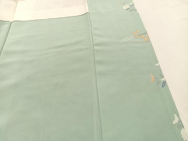 平和屋着物○高級染元 粋峰 林芳夫 京加賀友禅 訪問着 菊草花文 暈し