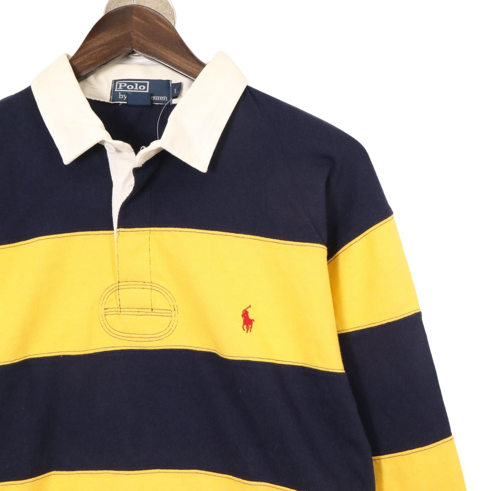 Polo Ralph Lauren/ポロラルフローレン 太ボーダー 長袖 ラガーシャツ 