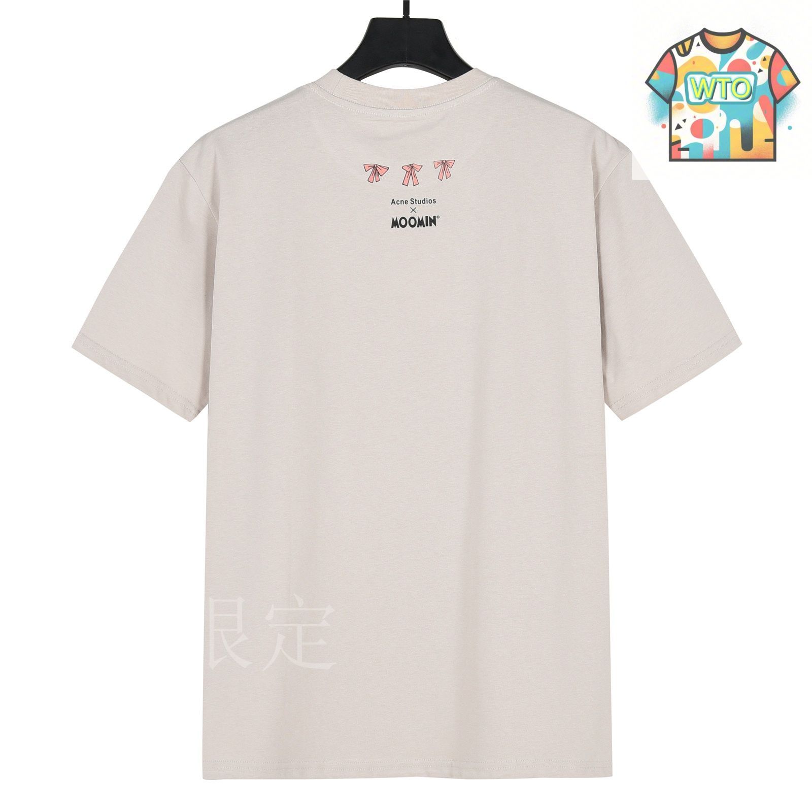 ★Acne Studios★2025SS 新作★ロゴ 半袖 Tシャツ Dusty White★ Acne Studios - Logo t-shirt - Relaxed fit - Dusty white