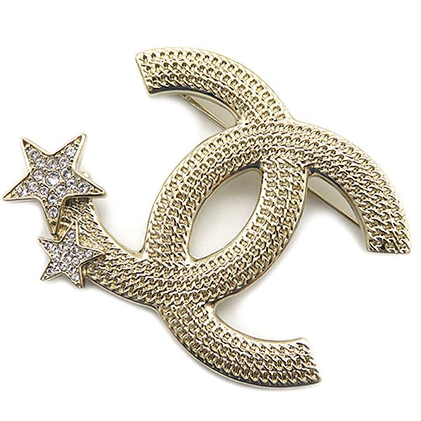 ベビーグッズも大集合 スター ココマーク ブローチ CHANEL シャネル GP 星 ゴールド ブローチ