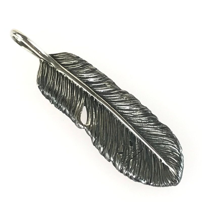 中古品】 SAAD サード SILVER925 P-419-S-L フェザー ペンダント