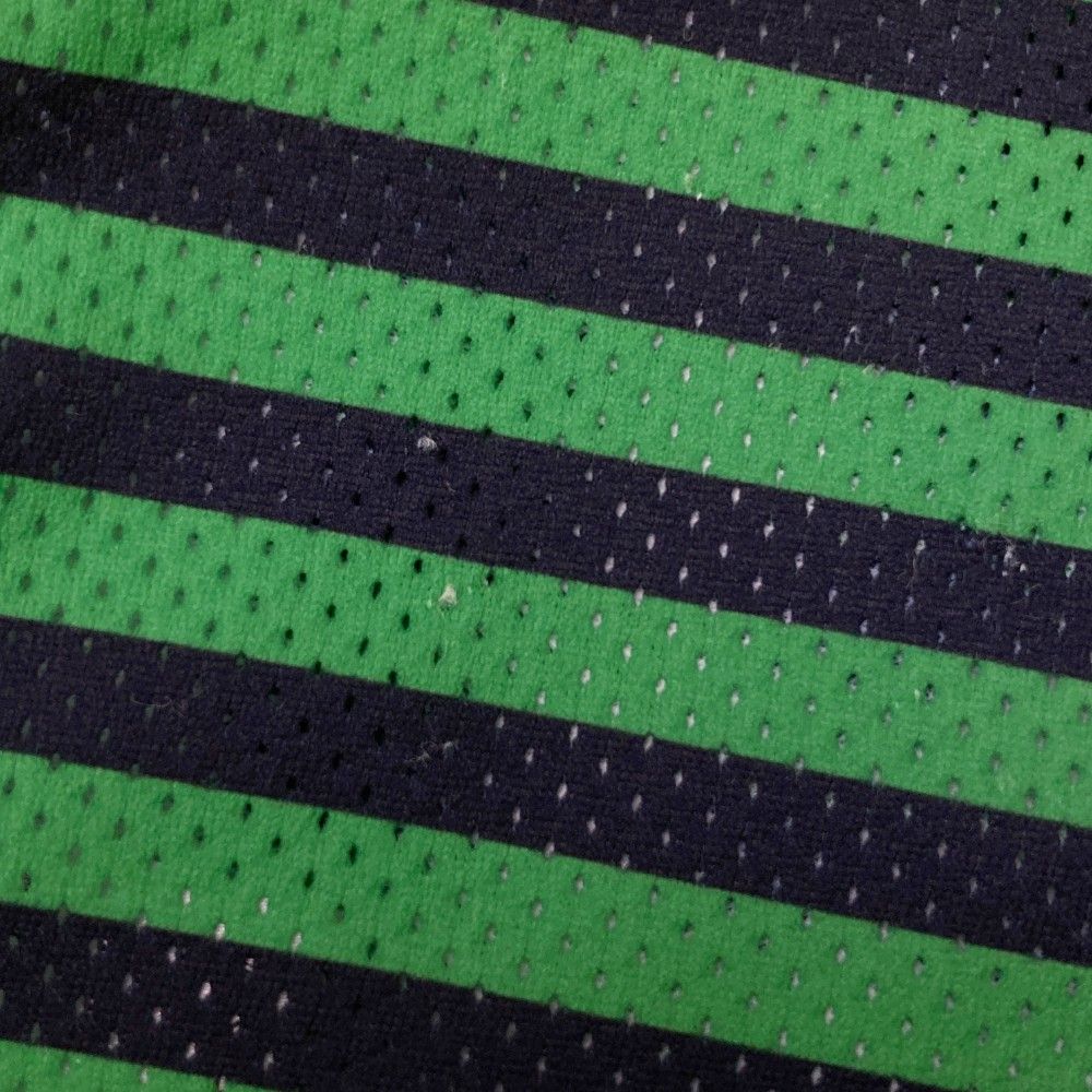 サイズ：L CALLAWAY キャロウェイ  モックネック半袖Tシャツ メッシュ ボーダー柄 ネイビー系 [240101410352] ゴルフウェア メンズ ストスト サイズ：L CALLAWAY キャロウェイ モックネック半袖Tシャツ