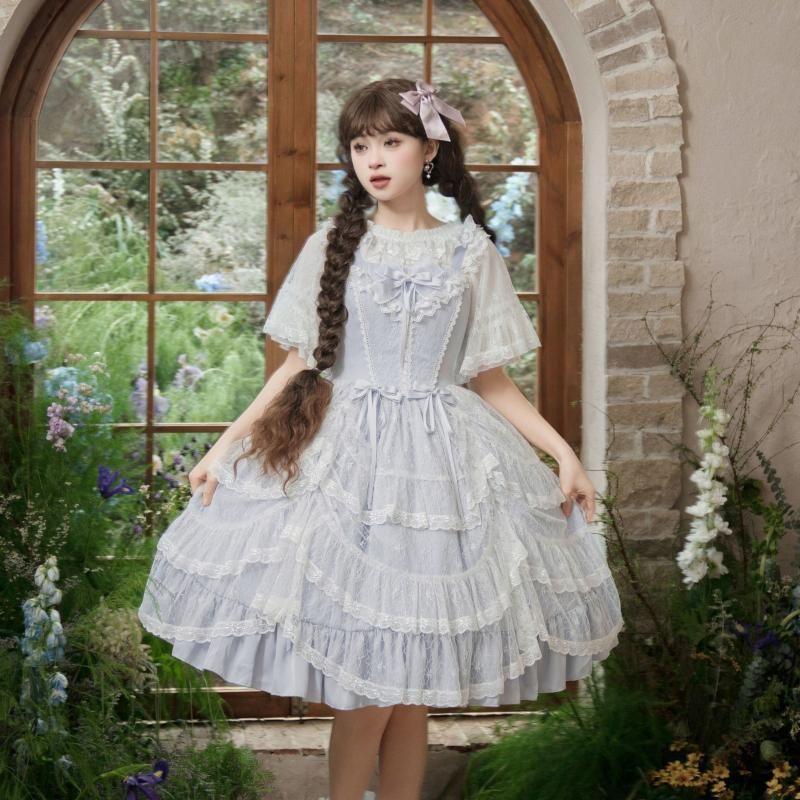 新品　 Lolita　姫系　スカートレースカバー付き　フルセット 新品 Lolita 姫系 スカートレースカバー付き フルセット