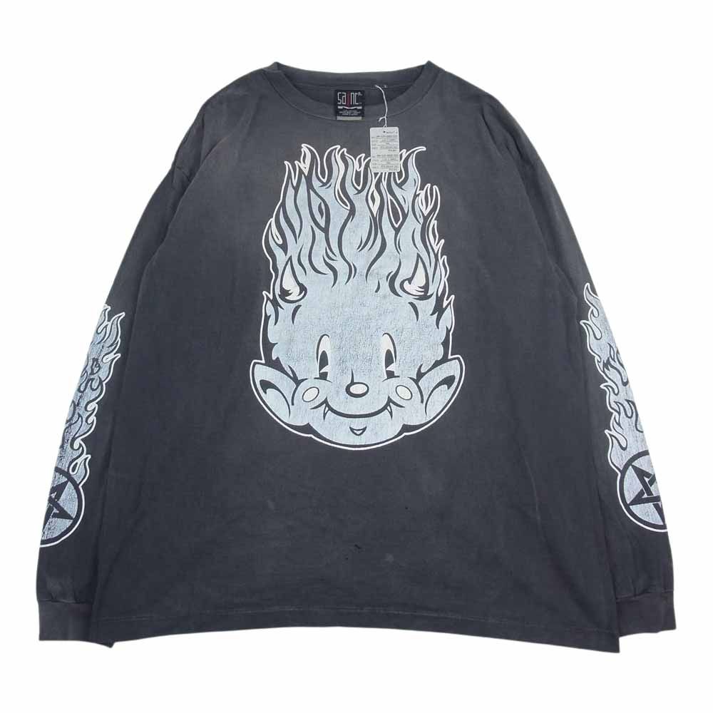 セントマイケル SAINT MICHAEL 23SS SM-S23-0000-026 Fire Baby L/S Tee ファイア ベイビー プリント  長袖 Tシャツ グレー系 XXL【中古】 - メルカリ