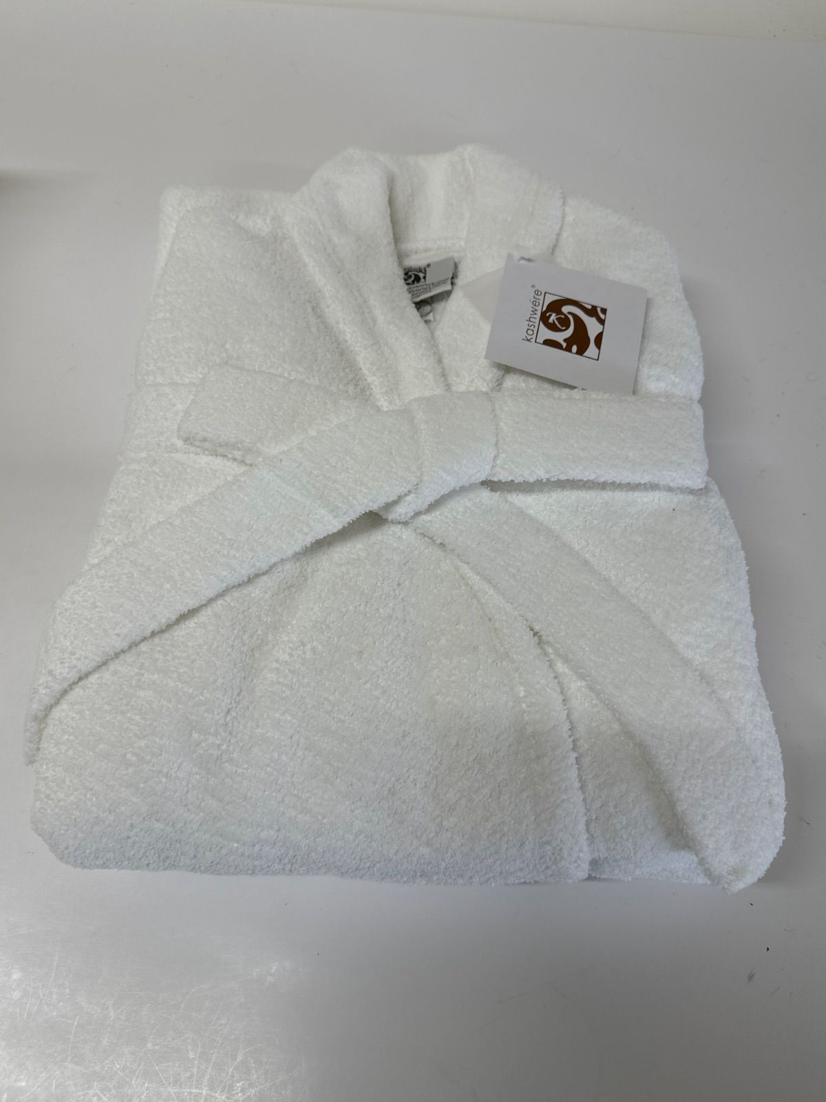 ♥ Kashwere R8CH-LTW01 カシウエア バスローブ ガウン ルームウェア SEASONLESS LIG BATHROBE WHITE L