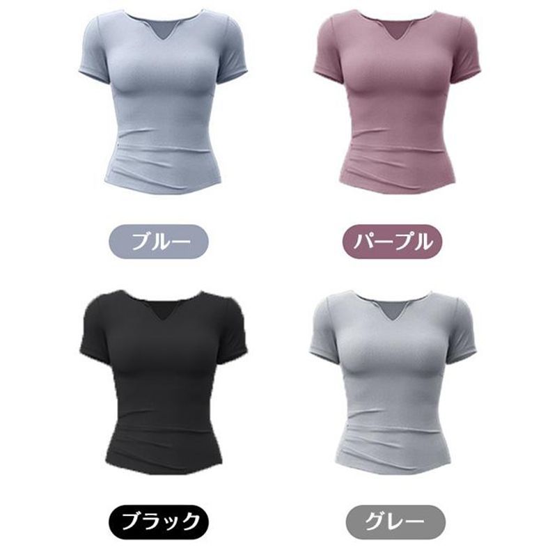 【未使用品】ヨサ　ＹＯＳＡ 半袖ヨガTシャツ　М　　テラスポーツウェア 未使用品】ヨサ YOSA 半袖ヨガTシャツ М テラスポーツウェア