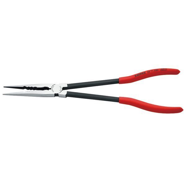 KNIPEX クニペックス ロングリーチニードルノーズプライヤー プラスチックコーティング サイズ85×19×280mm パック入 2871-280SB