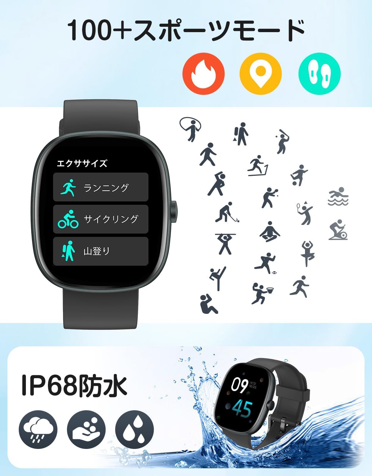 IP68防水 長
