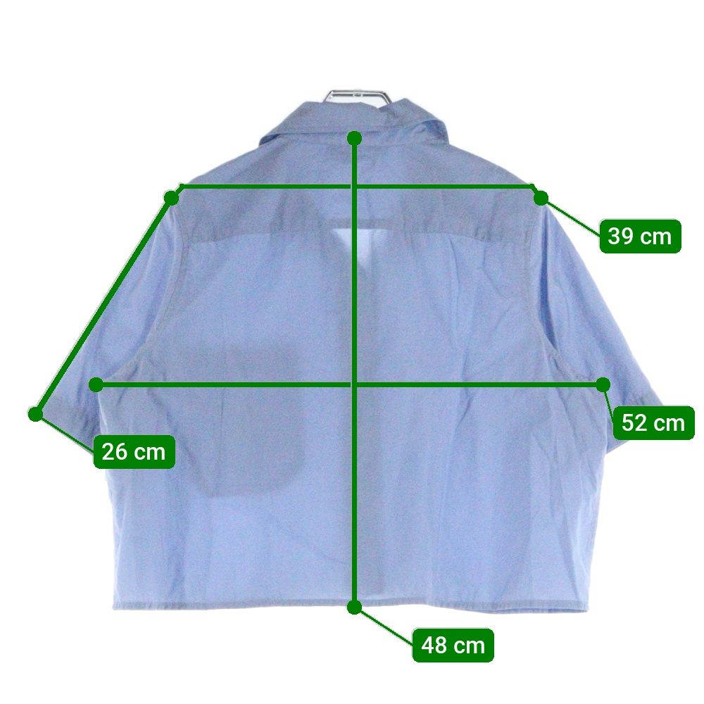 LOEWE (ロエベ) CROPPED SHIRT ポケットアナグラムロゴ刺繍 クロップド  