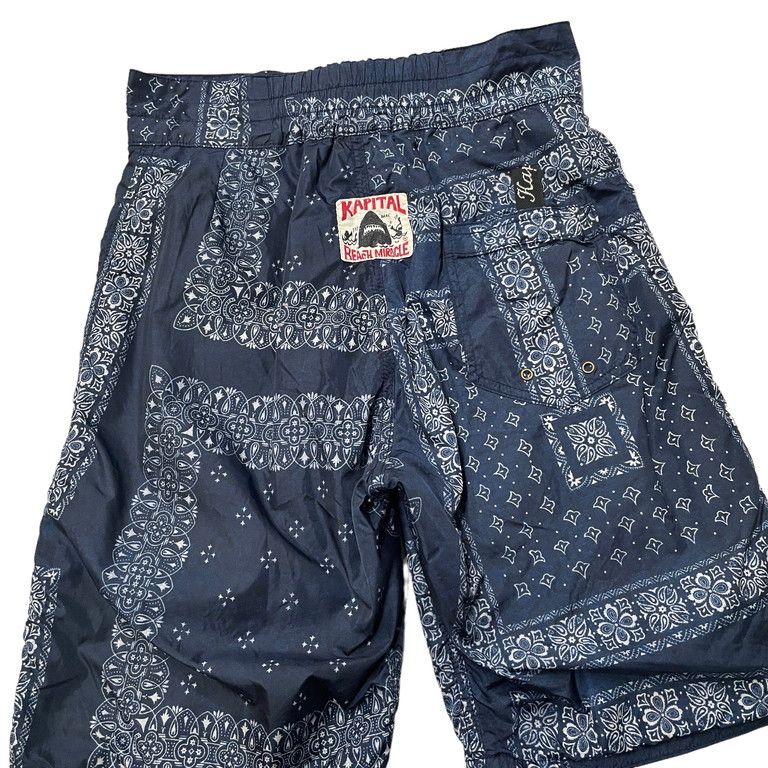 KAPITAL 10SS バンダナプリントナイロンビーチショートパンツ - メルカリ