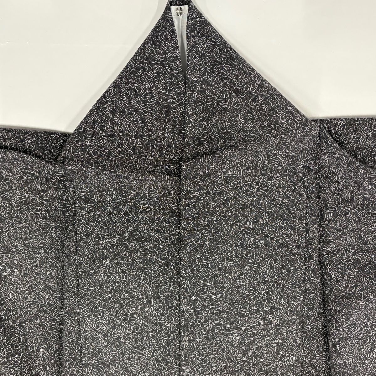 江戸小紋 身丈162.5cm 裄丈67cm M 袷 名古屋帯セット 文字文 灰色
