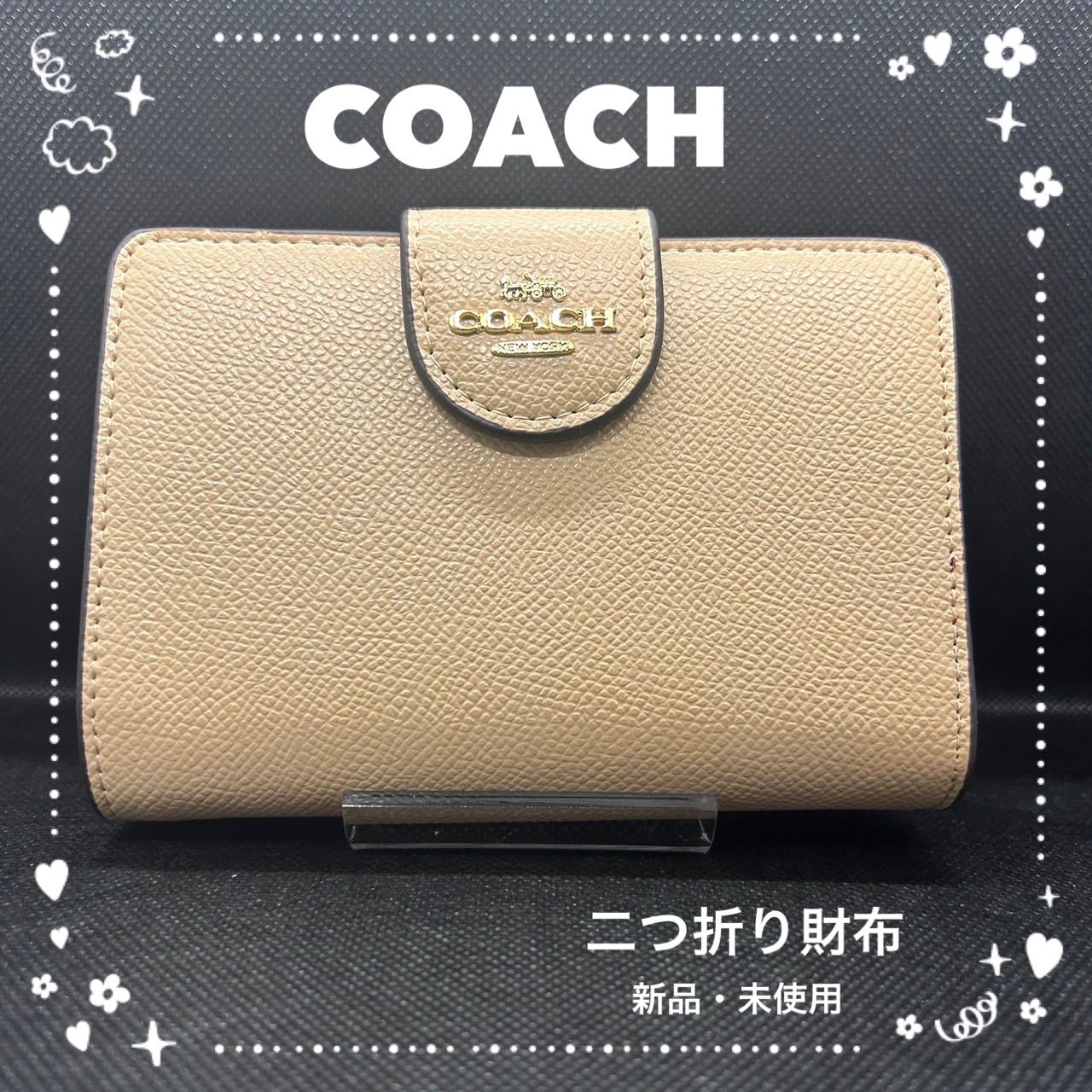 COACH コーチ 折り財布 ミディアムコーナージップ 6390 新品 未使用-