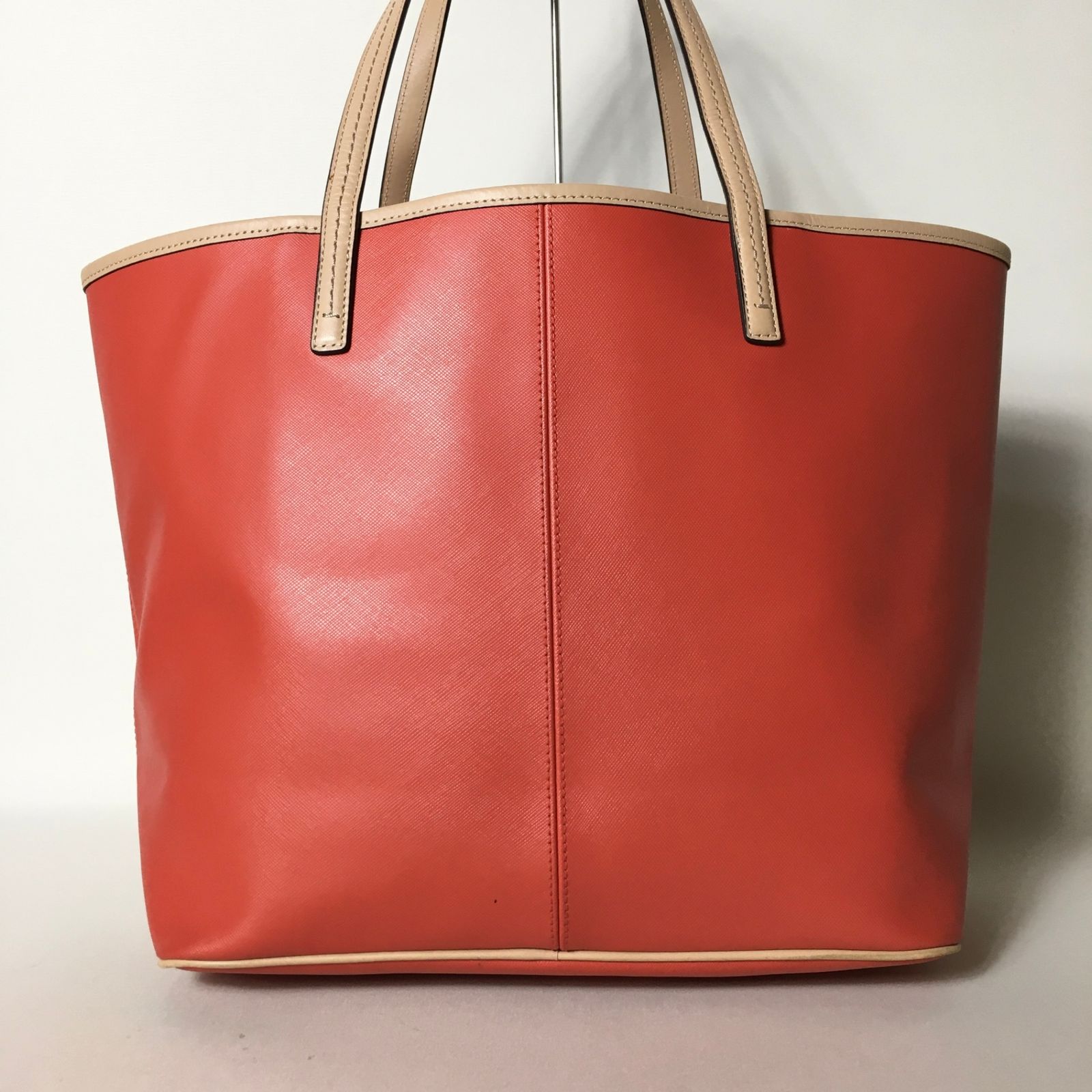 rkm COACH オレンジ レザートートバッグ 2507-118｜美品｜コーチ トートバッグ レザー オレンジ - メルカリ