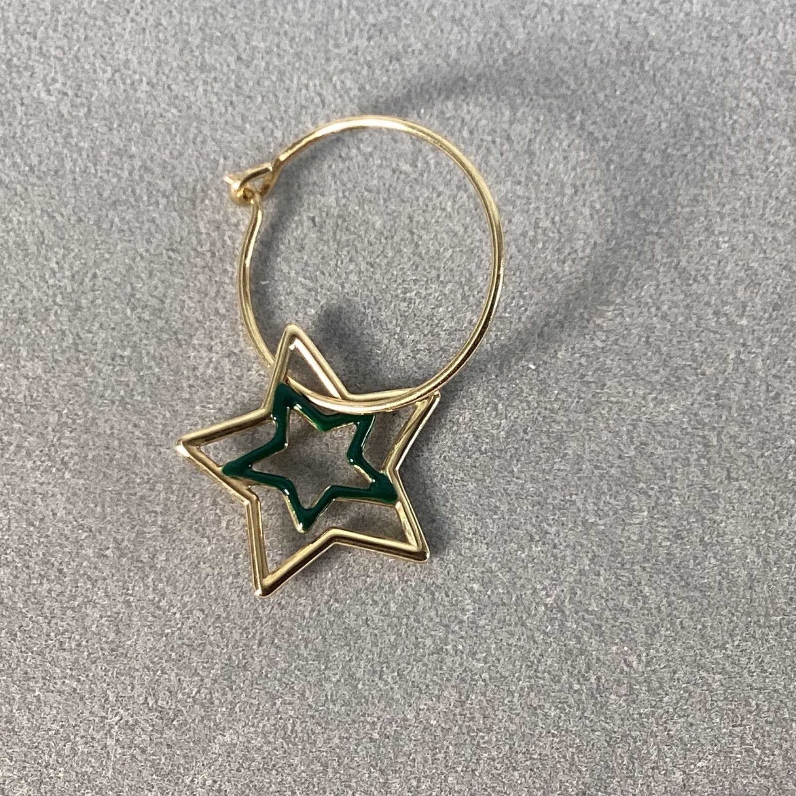 【ALIITA】人気 ESTRELLA エナメル フープピアス シングル ALIITA公式通販】アリータ 9KYG フープピアス スター