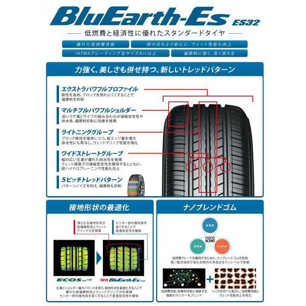 165/50R15 サマータイヤホイールセット 軽自動車 (YOKOHAMA BluEarth ES32 & SMACK LEGINA 4穴  100) - メルカリ