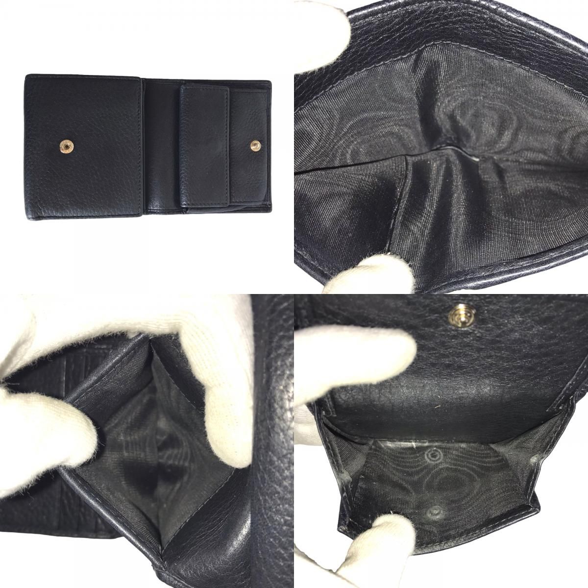 【極美品】GUCCI GGソーホー　コンパクトウォレット　黒 GUCCI グッチ ソーホー コンパクトウォレット 二つ折り財布